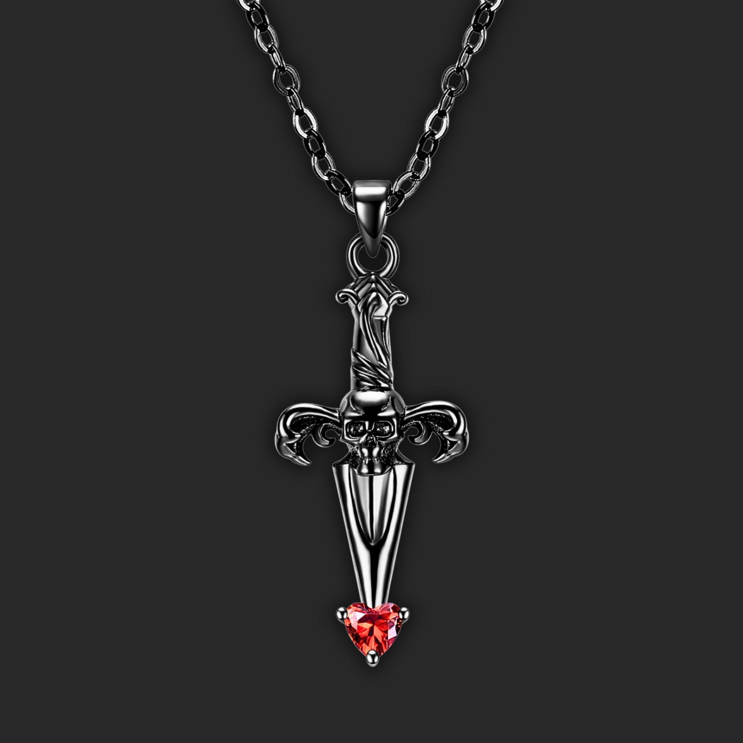 PENDENTIF RAVE SKULL CROSS