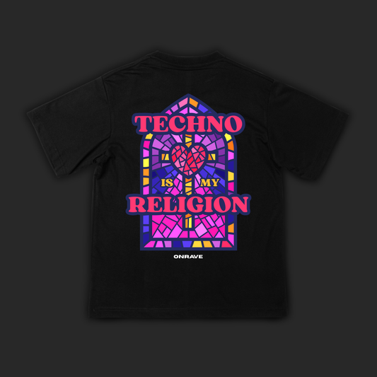 T-SHIRT TECHNO IS MY RELIGION